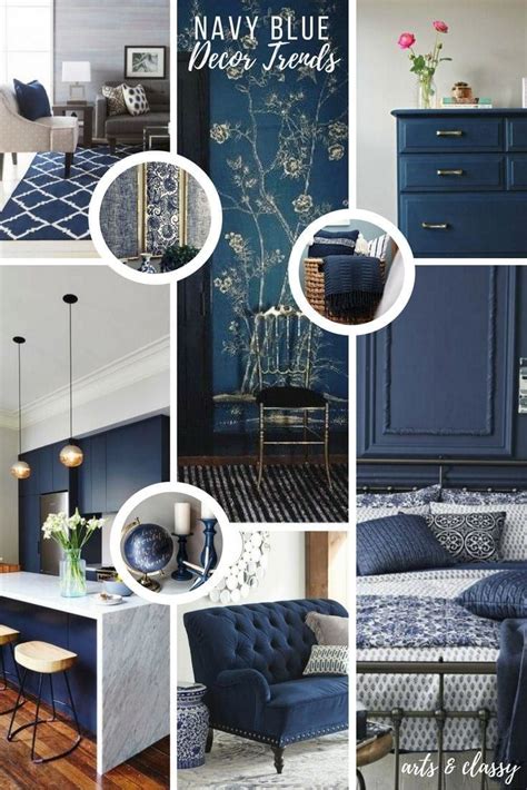 navy blue home decor ideas.